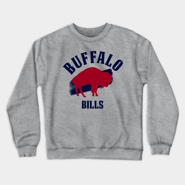 buffalo bills brush Crewneck Sweatshirt by Collage Collective Berlin